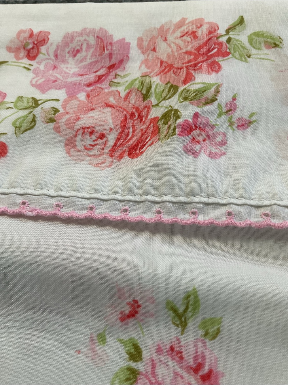 🌹 JC Penney full size top flat sheet vintage
